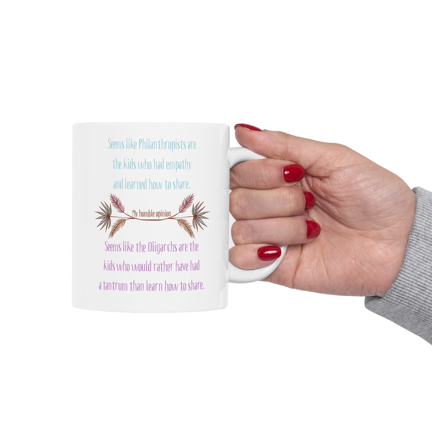 Philanthropists vs Oligarchs Ceramic Mug