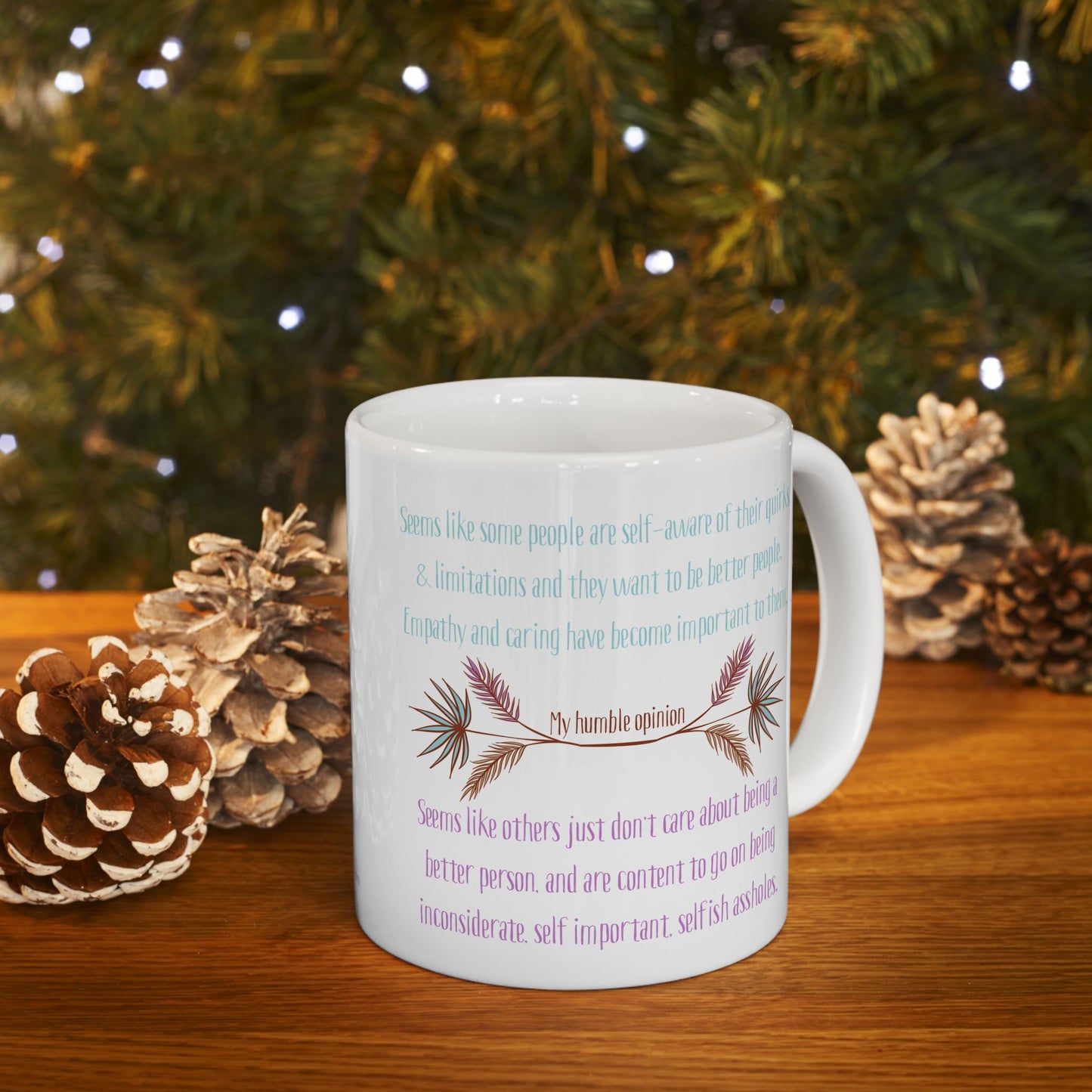 Mug - Empathy vs. Self Absorbed Assholes - 11oz Ceramic Mug