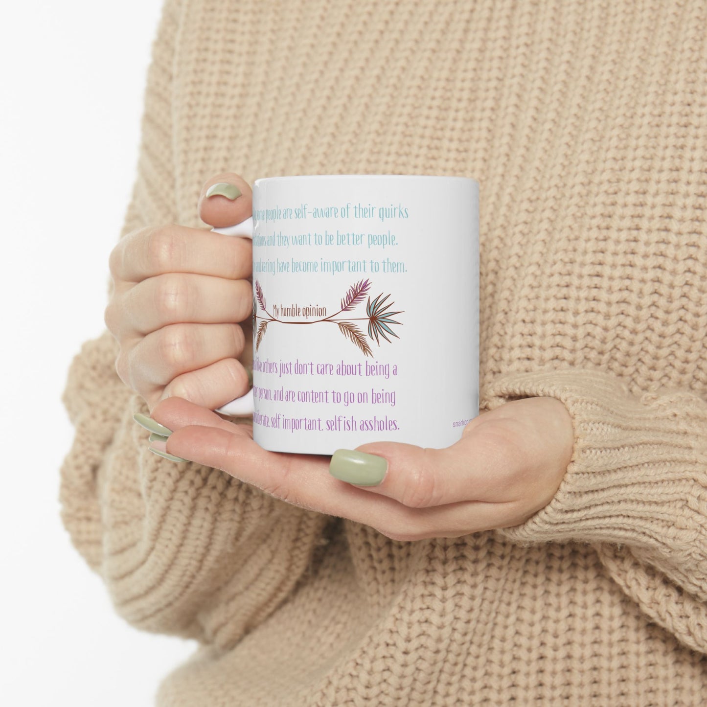 Mug - Empathy vs. Self Absorbed Assholes - 11oz Ceramic Mug