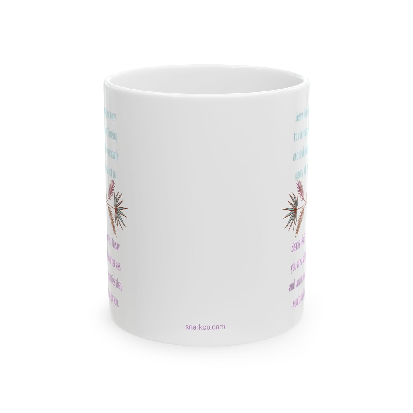 11oz Ceramic Mug - Money to Change the World Design