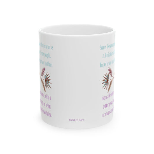 Mug - Empathy vs. Self Absorbed Assholes - 11oz Ceramic Mug